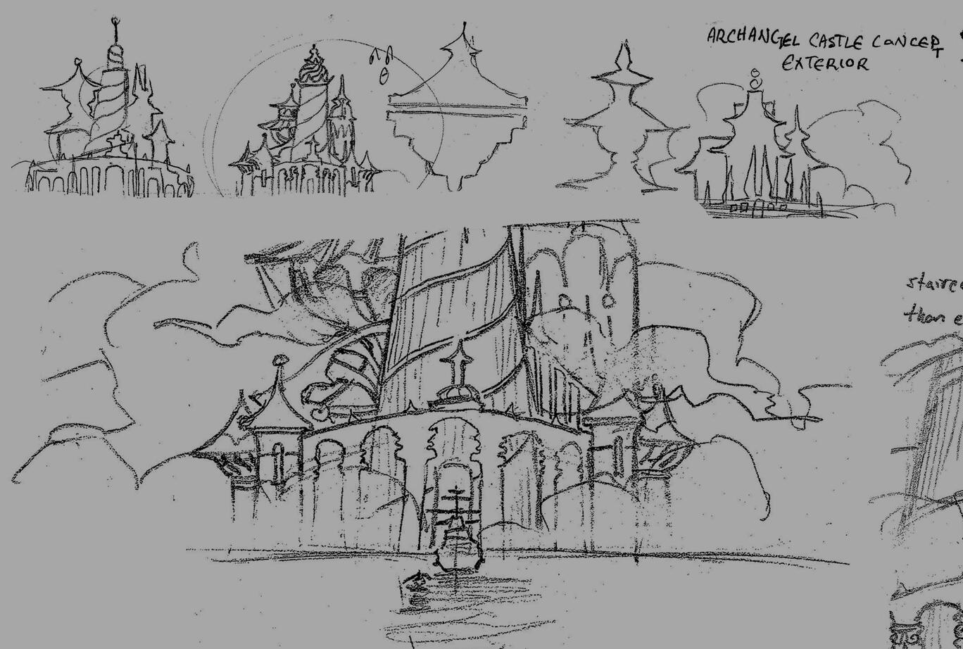 Divine Intervention - Further On Castle Silhouetting, Initial Concepts