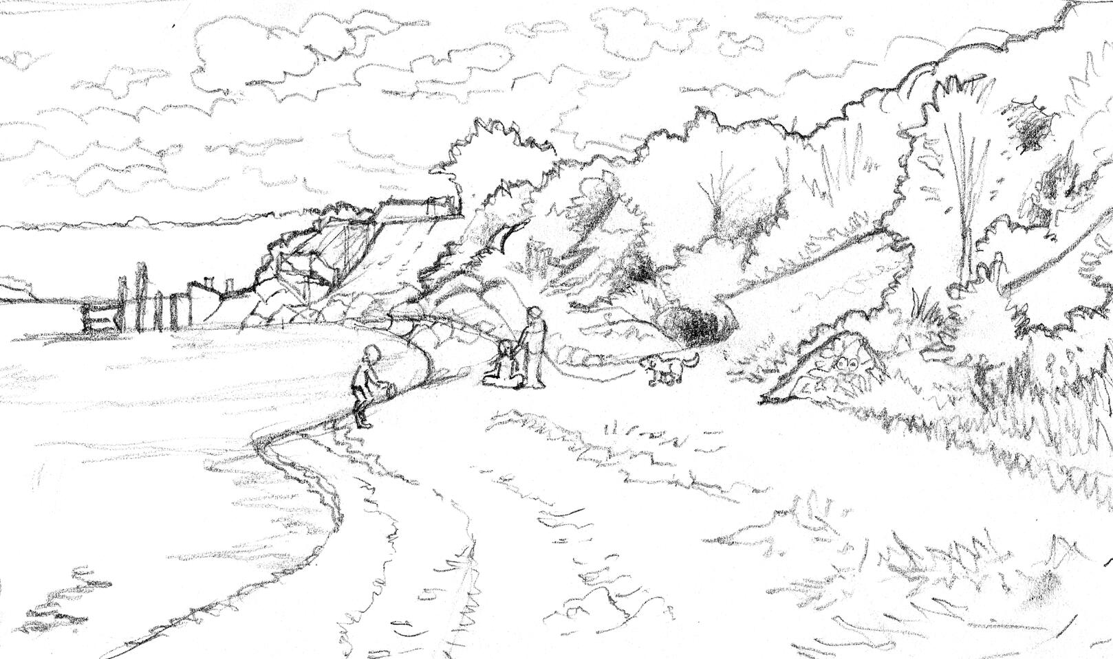 Collection of landscape sketches from 2025