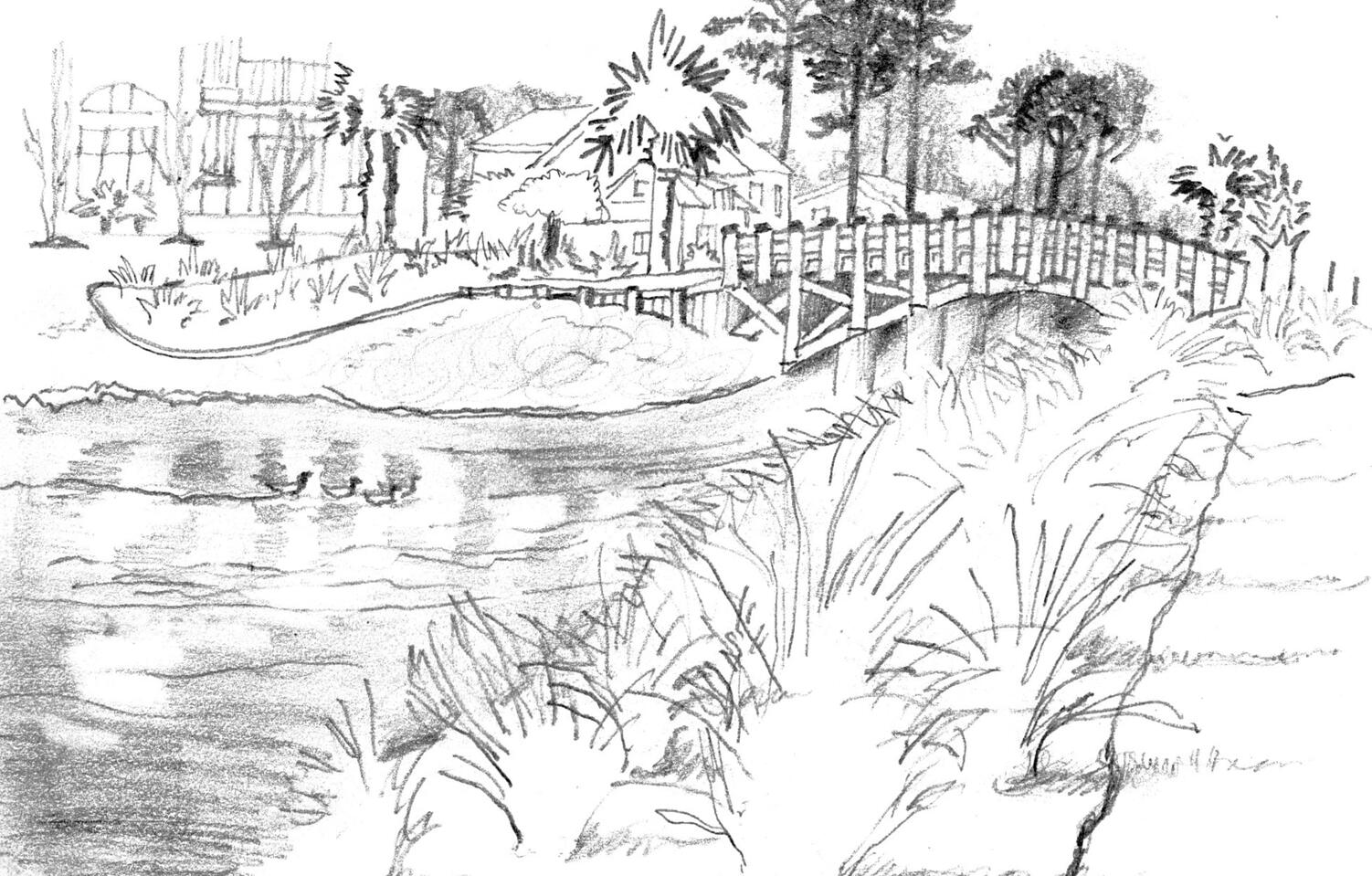 Collection of landscape sketches from 2025