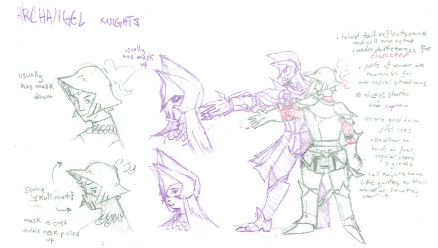 Divine Intervention - Armor Initial Concepts; Captain v Knights