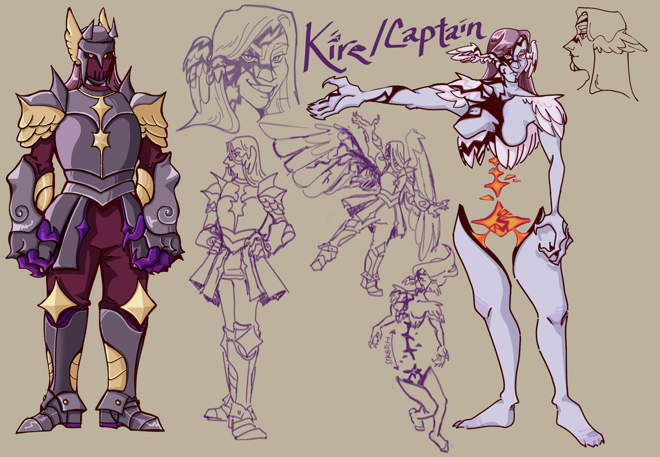 Divine Intervention - Kire Wings-In Expression Sheet