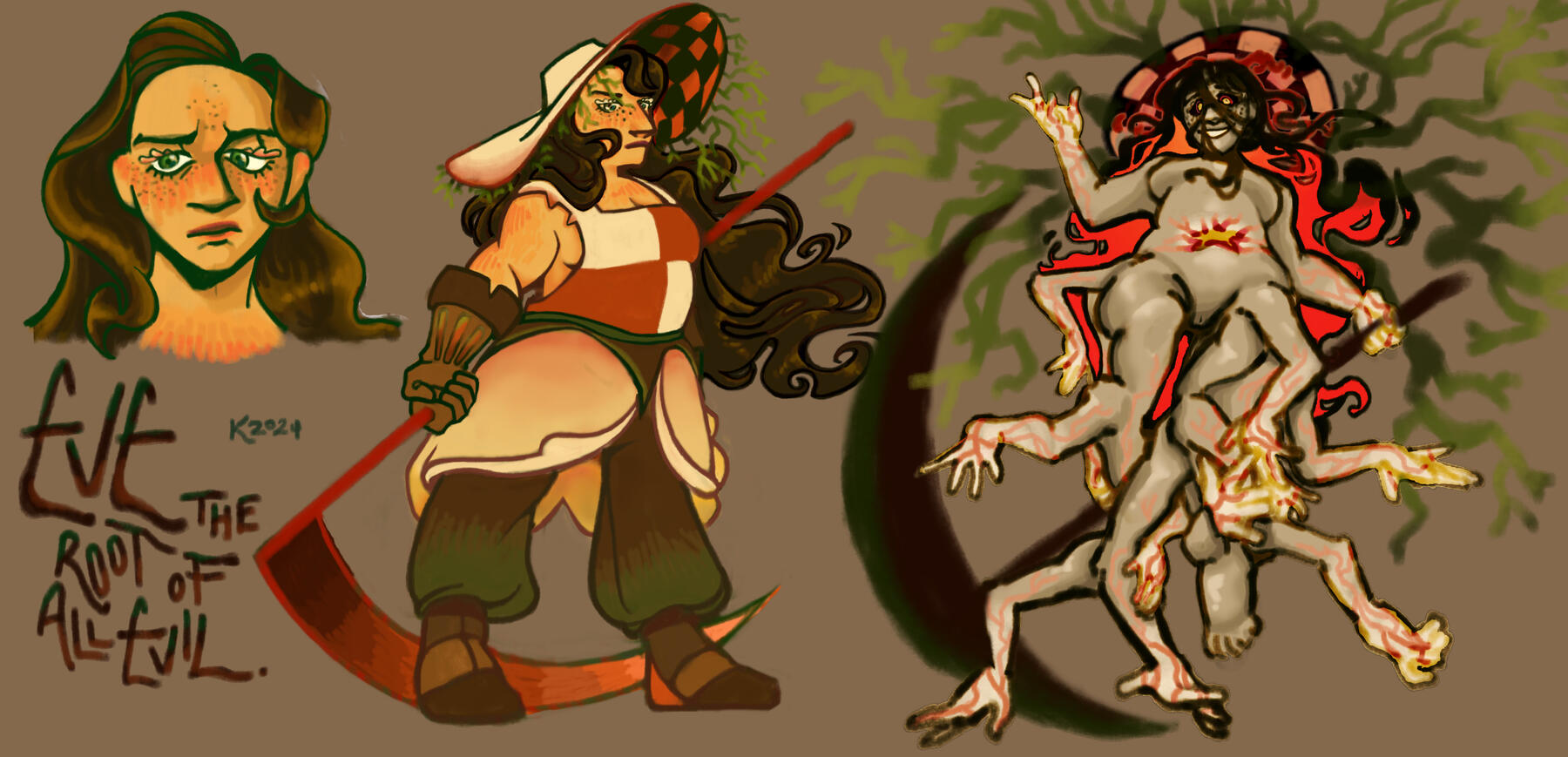 Root of All Evil, Eve - Hazbin Hotel Fan Design Sheet